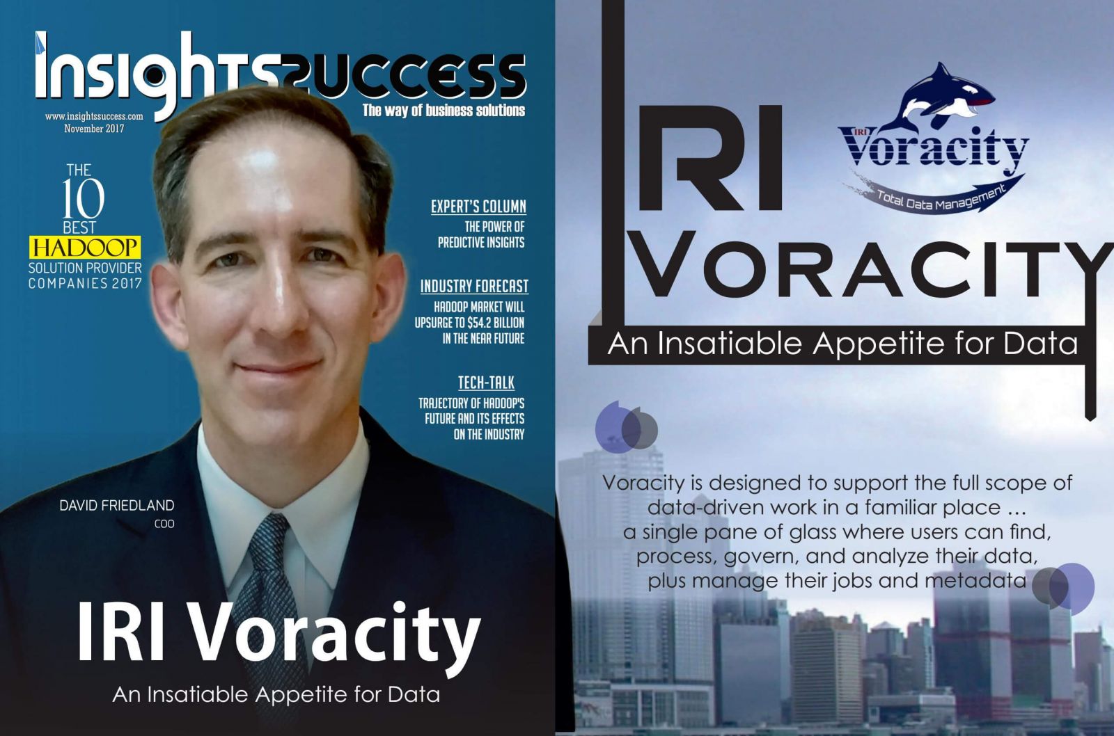 Voracity on the cover of Insights Success