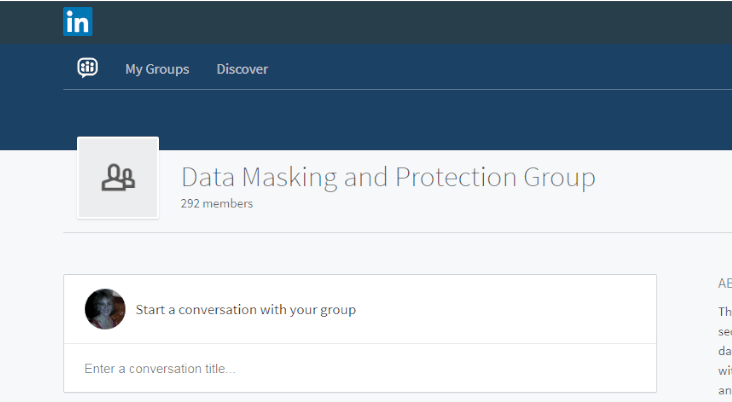 IRI Data Masking LinkedIn Group