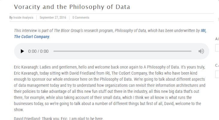Philosophy of Data transcript screenshot