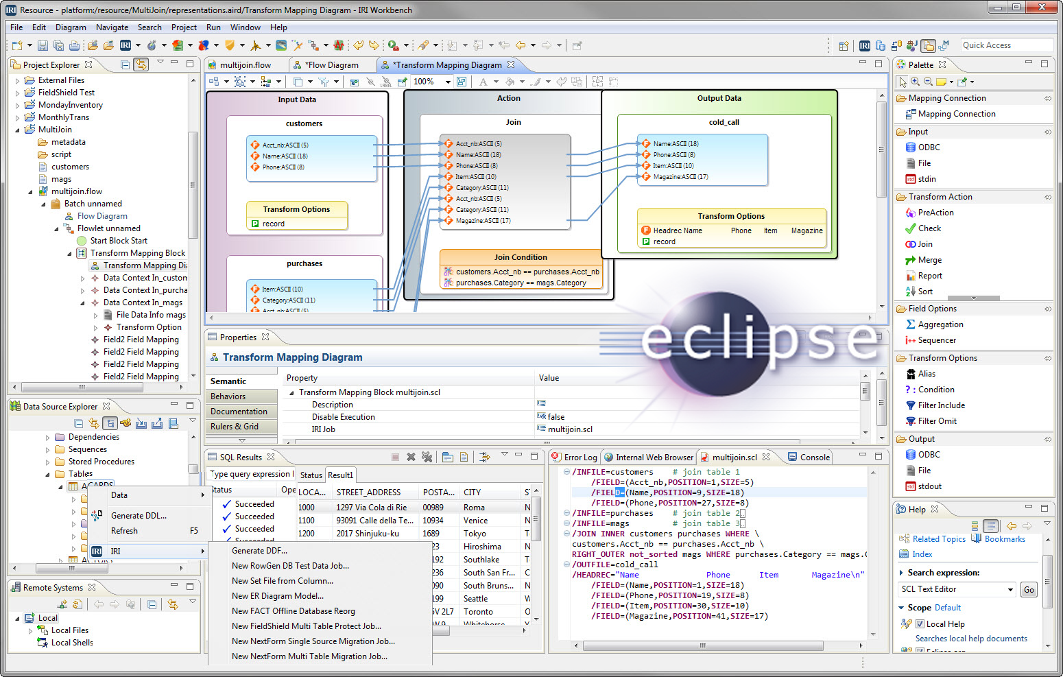 IRI Voracity for Flat-File ETL, Powered by CoSort