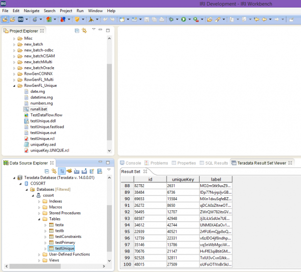 teradata-in-the-workbench