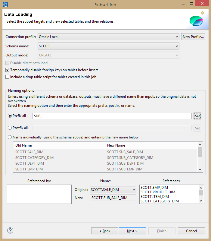 subsetting wizard data loading