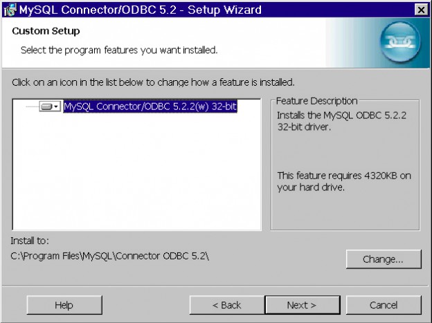 MySQL Connector/ODBC Setup Wizard