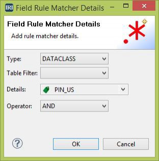 Field Rule Matcher Details