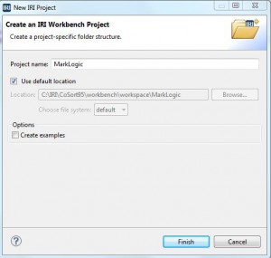 Create an IRI Workbench Project