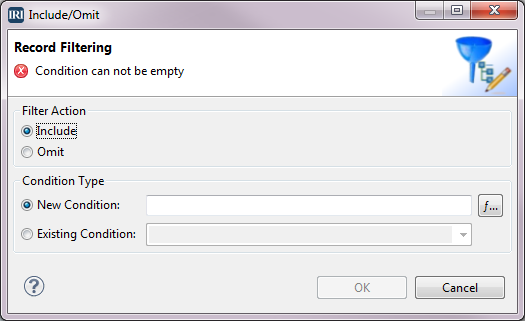 Include-Omit-Record Filtering