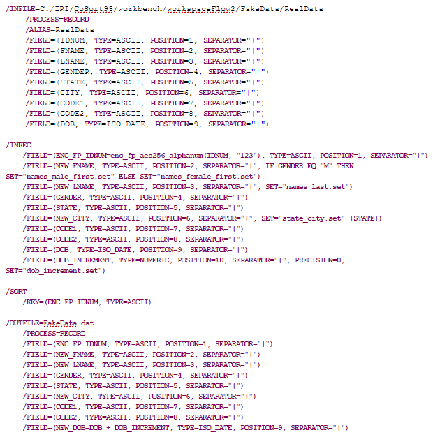 Script in IRI Workbench