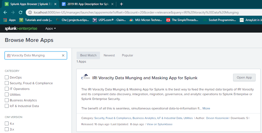 Splunk-IRI App