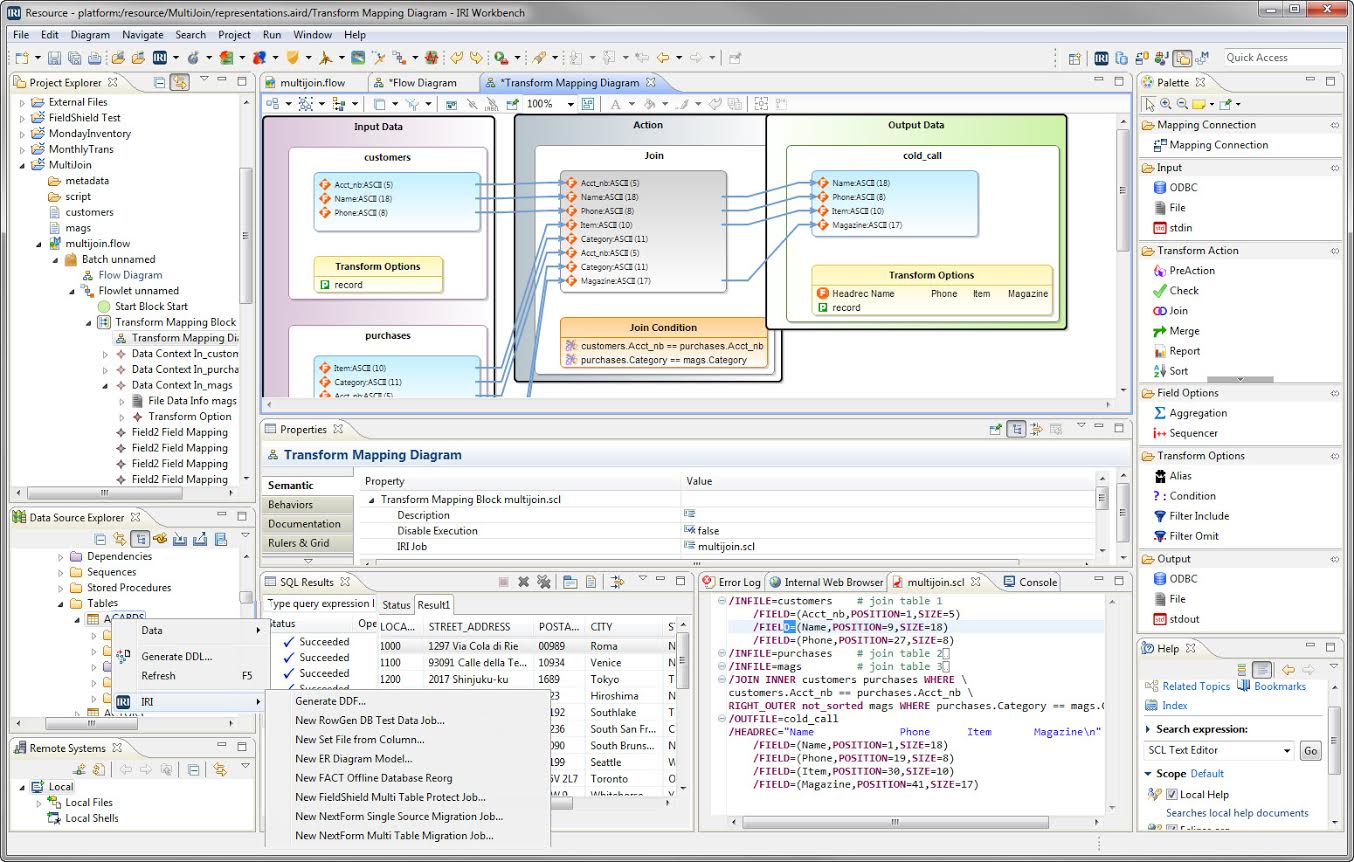 IRI Workbench Workflow Screenshot