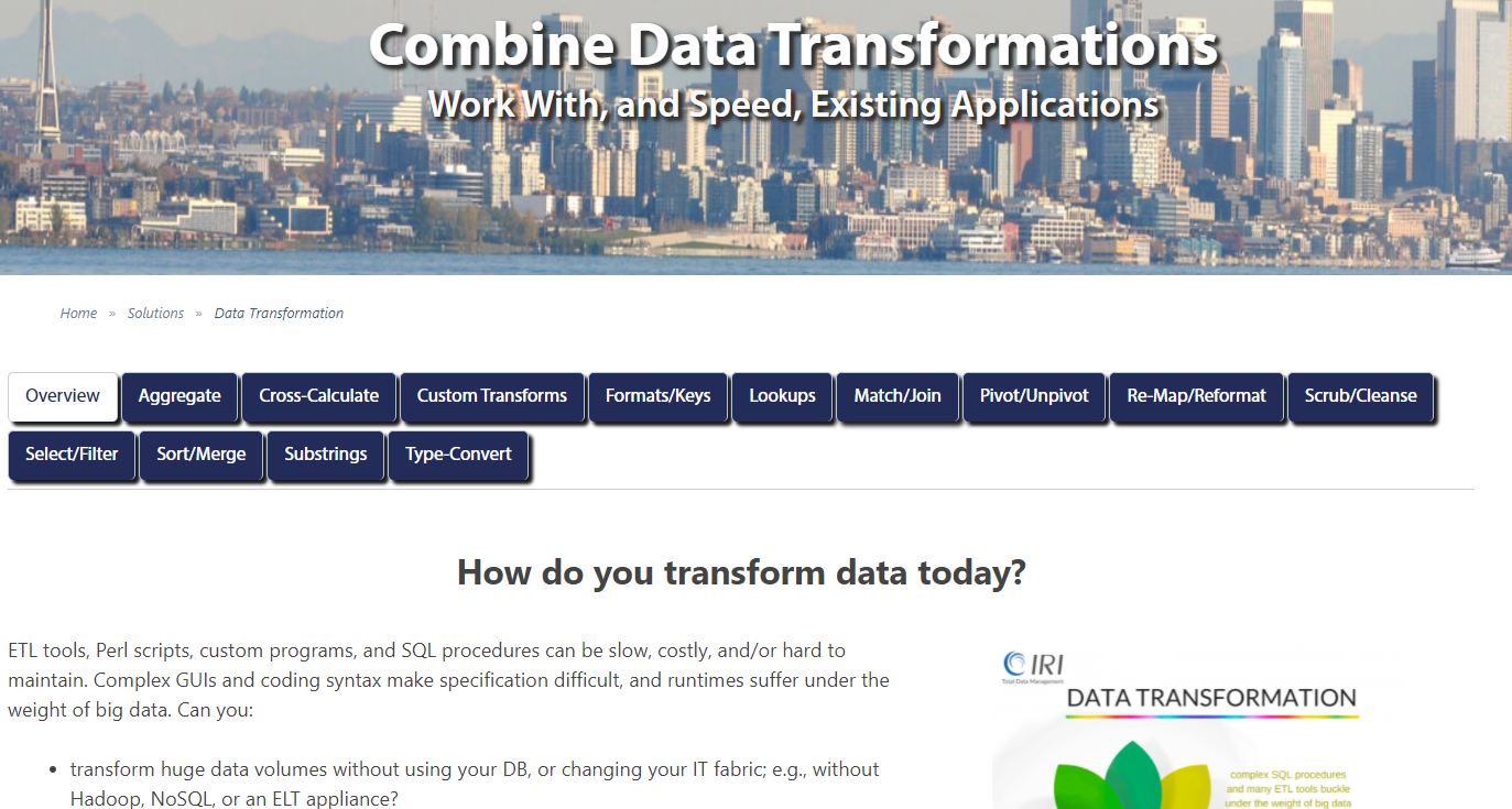 Data Transformation Page