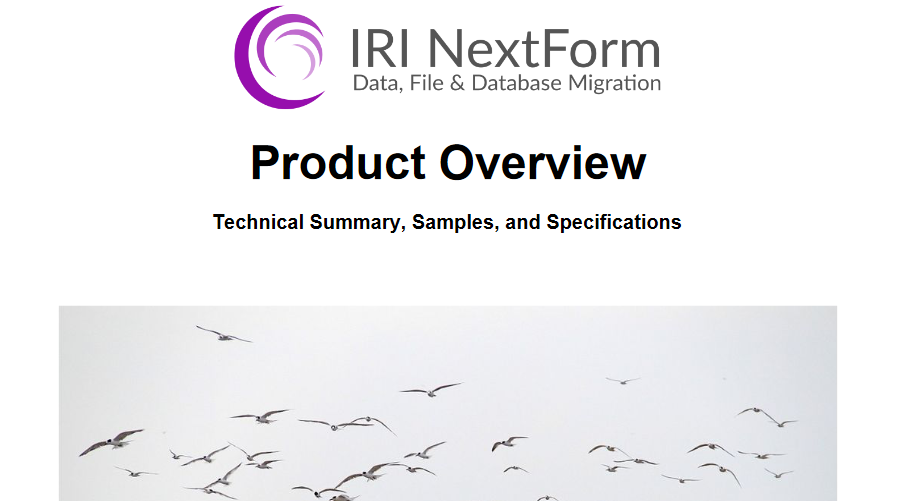 IRI NextForm Overview