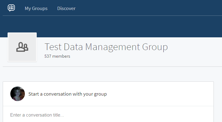 Test Data Management LinkedIn Group