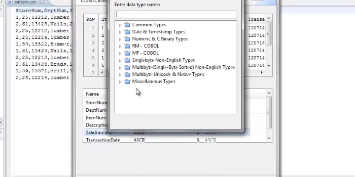 metadata file csv