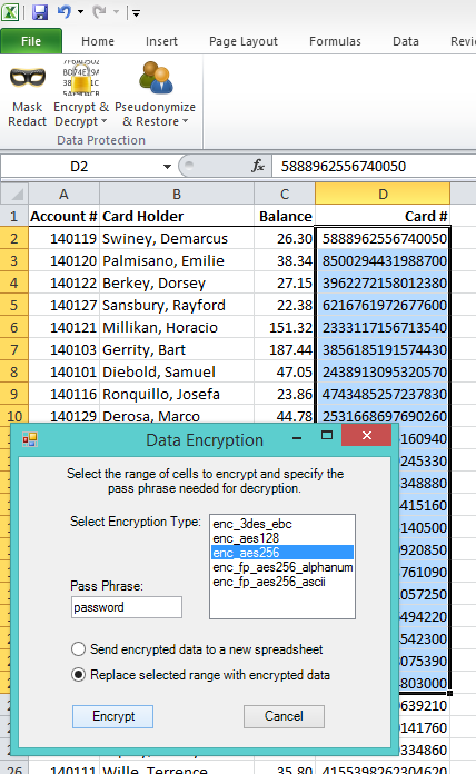 Encrypt/Decrypt Sensitive Data in Excel Spreadsheets Using CellShield ...