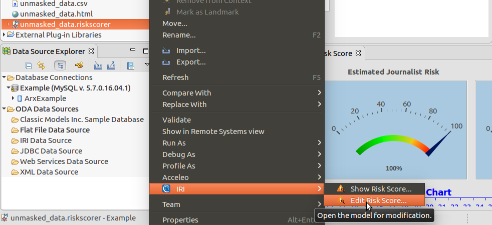 re-scoring data risk with views