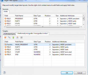 native mongodb masking target field layout