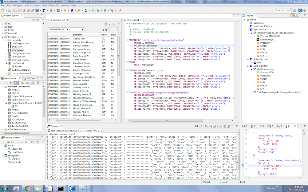 native mongodb masking workbench