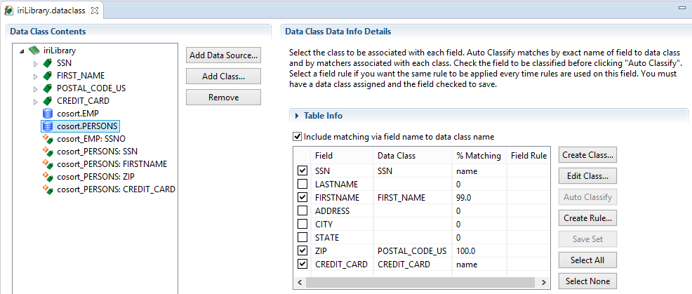 Schema data class search data class info details