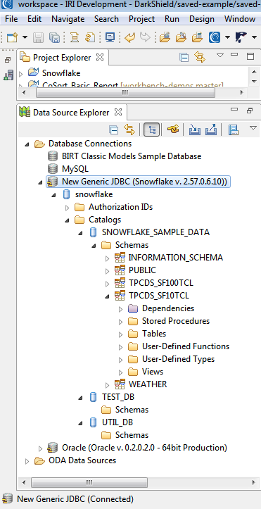 Snowflake new generic JDBC option