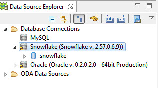 Snowflake data source explorer