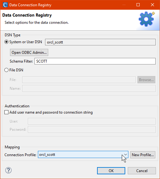 Data Connection Registry