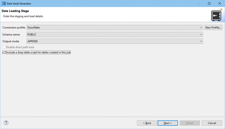 The Data Vault Test Data Generator Wizard - IRI