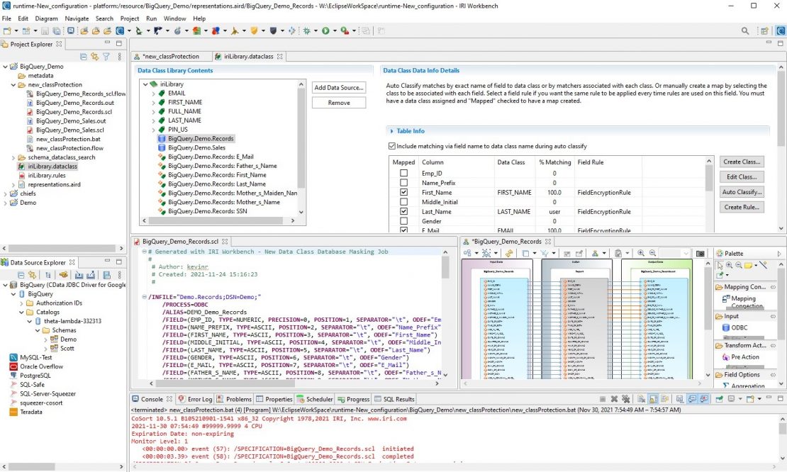 Connecting Google BigQuery to IRI Voracity Software - IRI