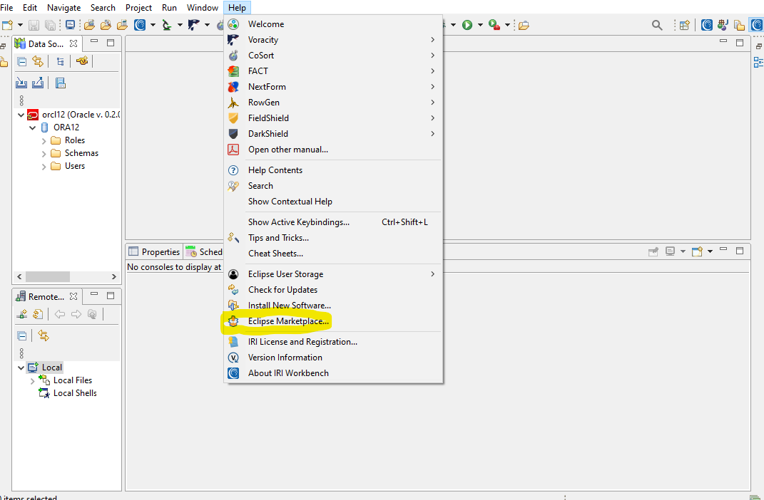 Expand IRI Workbench with Eclipse Marketplace IRI