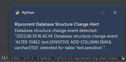 Using Ripcurrent for DB Structure Change Reporting - IRI