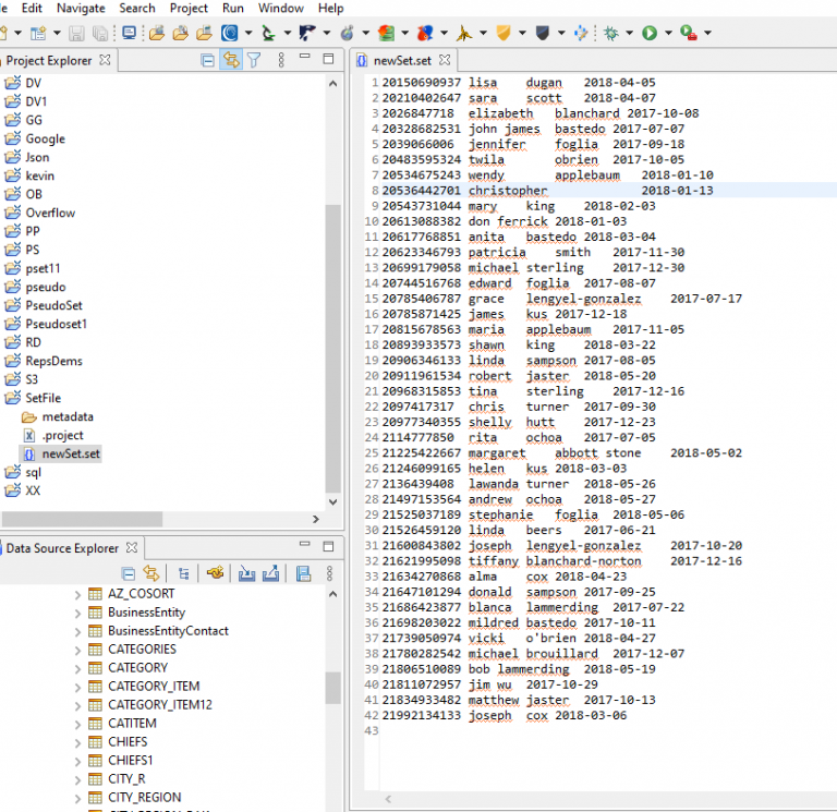 Creating Set Files in IRI Workbench - IRI