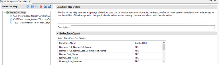 Directory Data Class Search Wizard - IRI