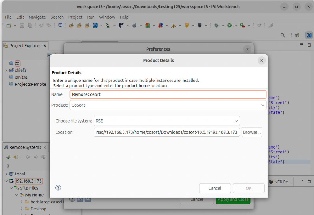 Run Remote Linux Jobs from IRI Workbench - IRI